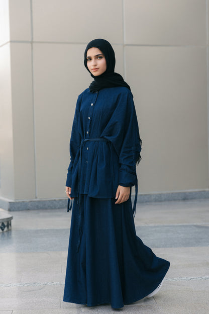 Edgy Elegance Denim Set