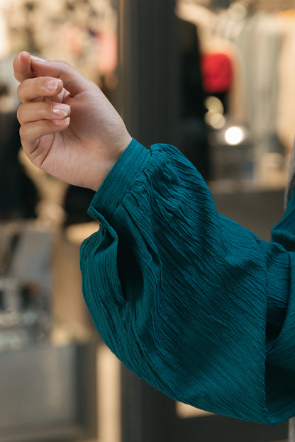 Balloons Sleeves Shirt - Green