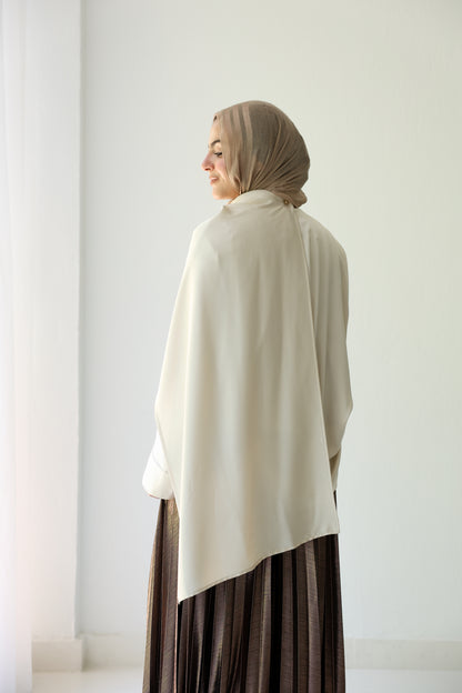 Silk Drape Top - Ivory