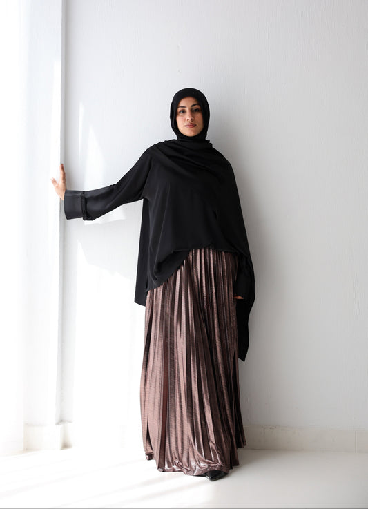 Shimmery Pleats Perfection - Champagne