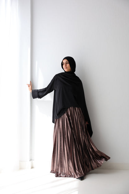 Shimmery Pleats Perfection - Champagne