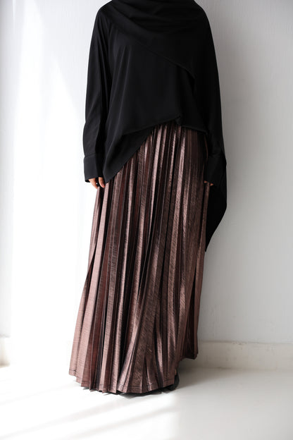 Shimmery Pleats Perfection - Champagne
