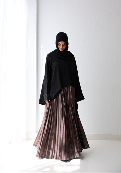 Shimmery Pleats Perfection - Champagne
