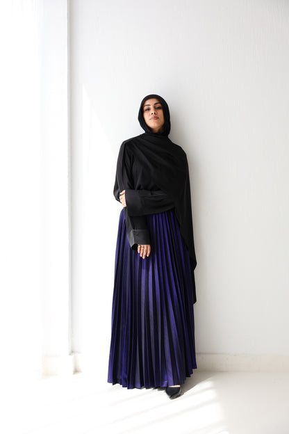Shimmery Pleats Perfection - Purple