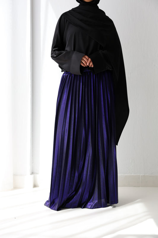 Shimmery Pleats Perfection - Purple