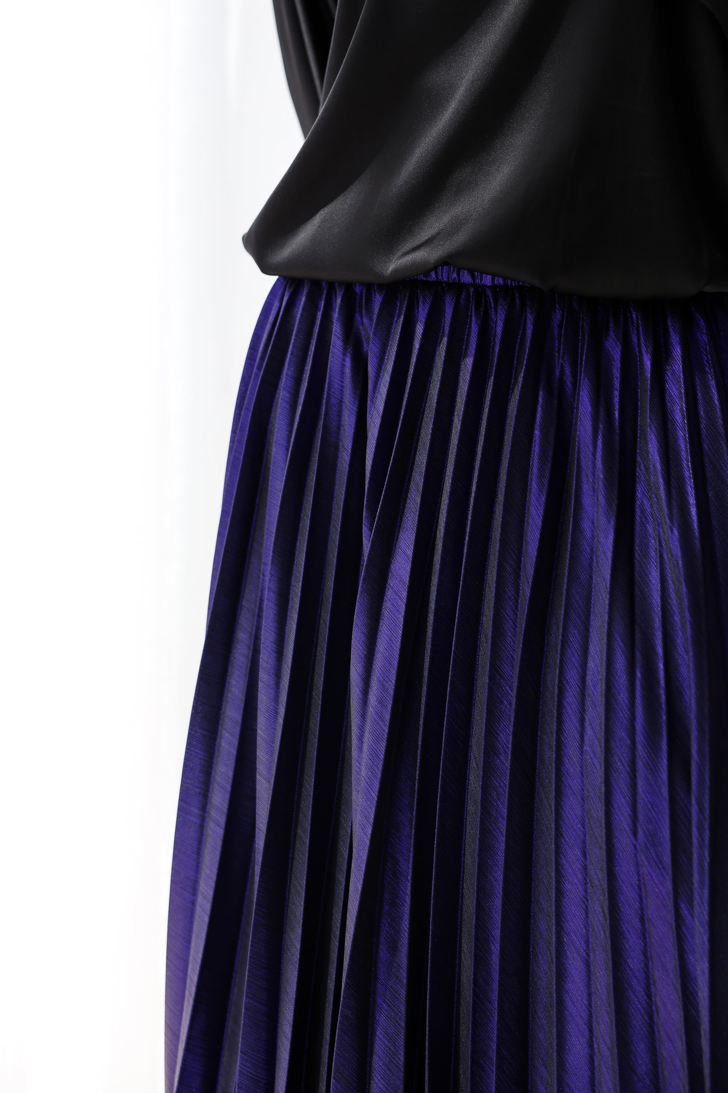 Shimmery Pleats Perfection - Purple