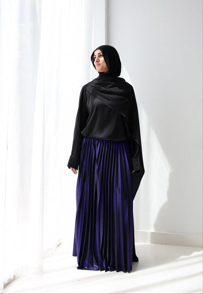 Shimmery Pleats Perfection - Purple