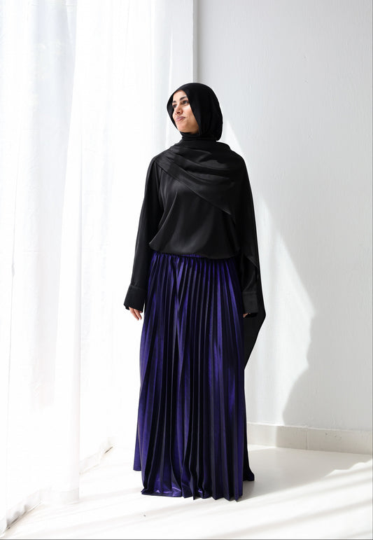 Shimmery Pleats Perfection - Purple