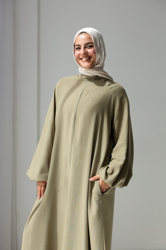 Linea Linen Jumpsuit - Olive