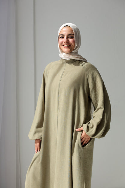 Linea Linen Jumpsuit - Olive