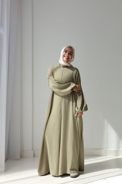 Linea Linen Jumpsuit - Olive