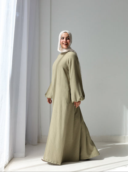 Linea Linen Jumpsuit - Olive