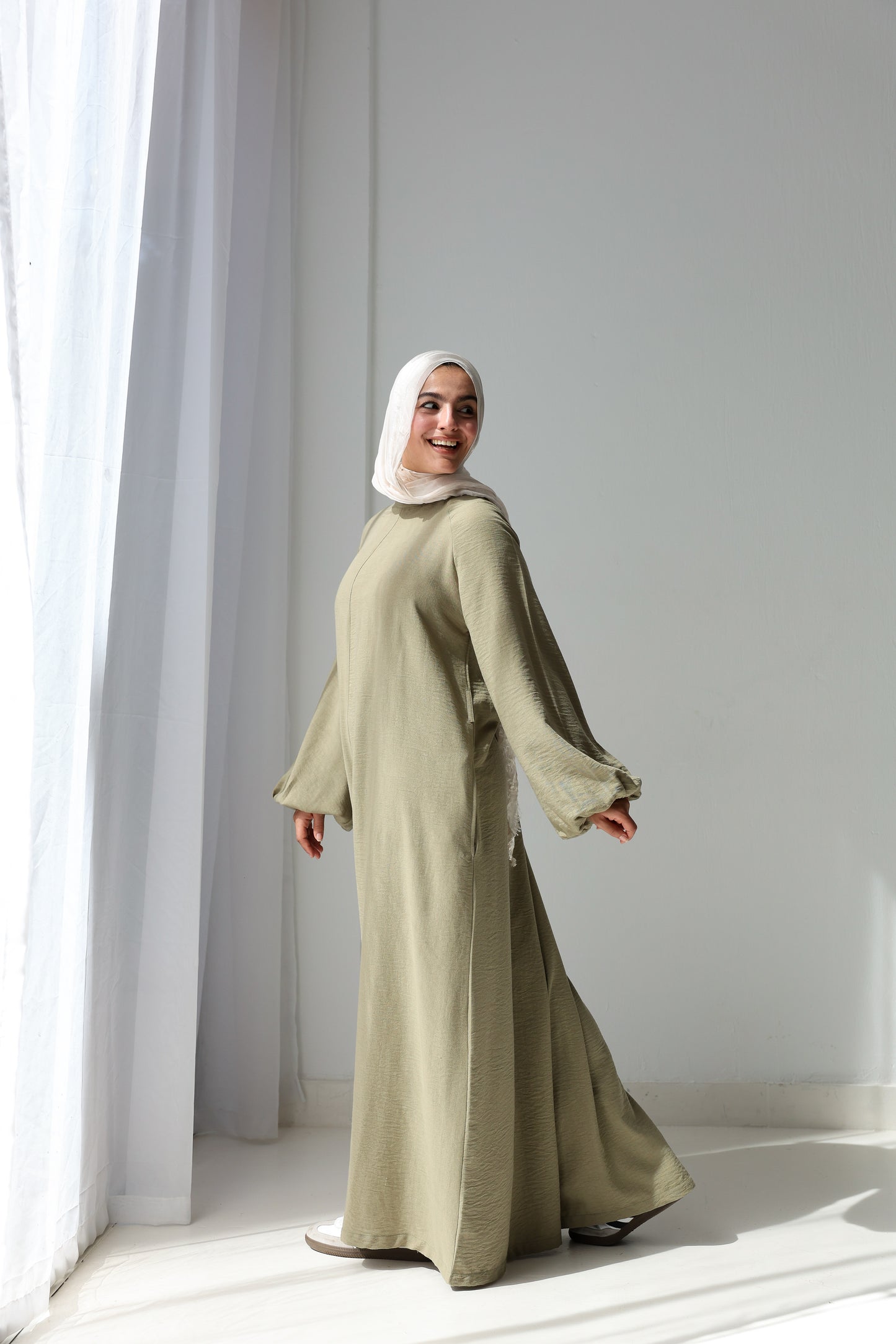 Linea Linen Jumpsuit - Olive