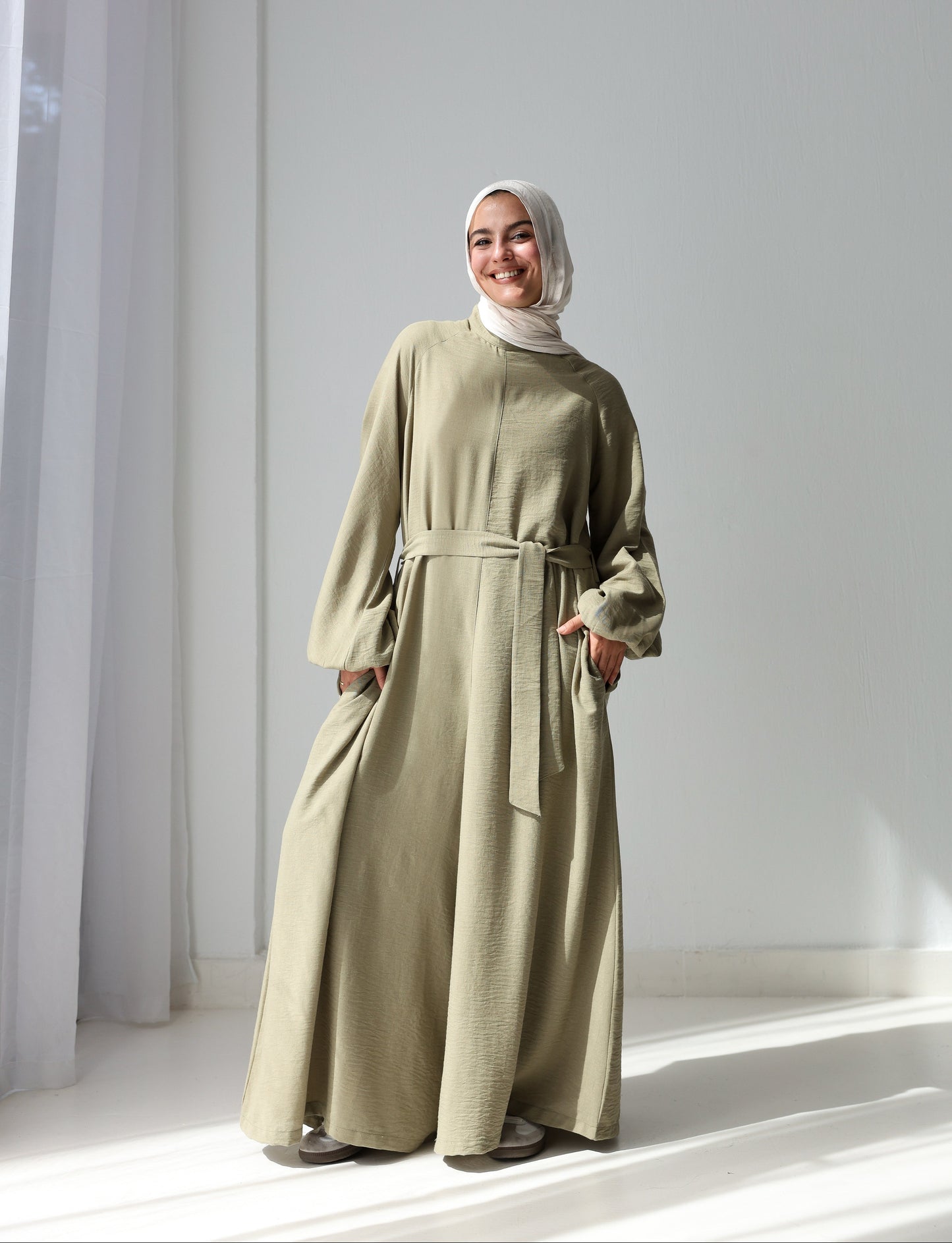 Linea Linen Jumpsuit - Olive