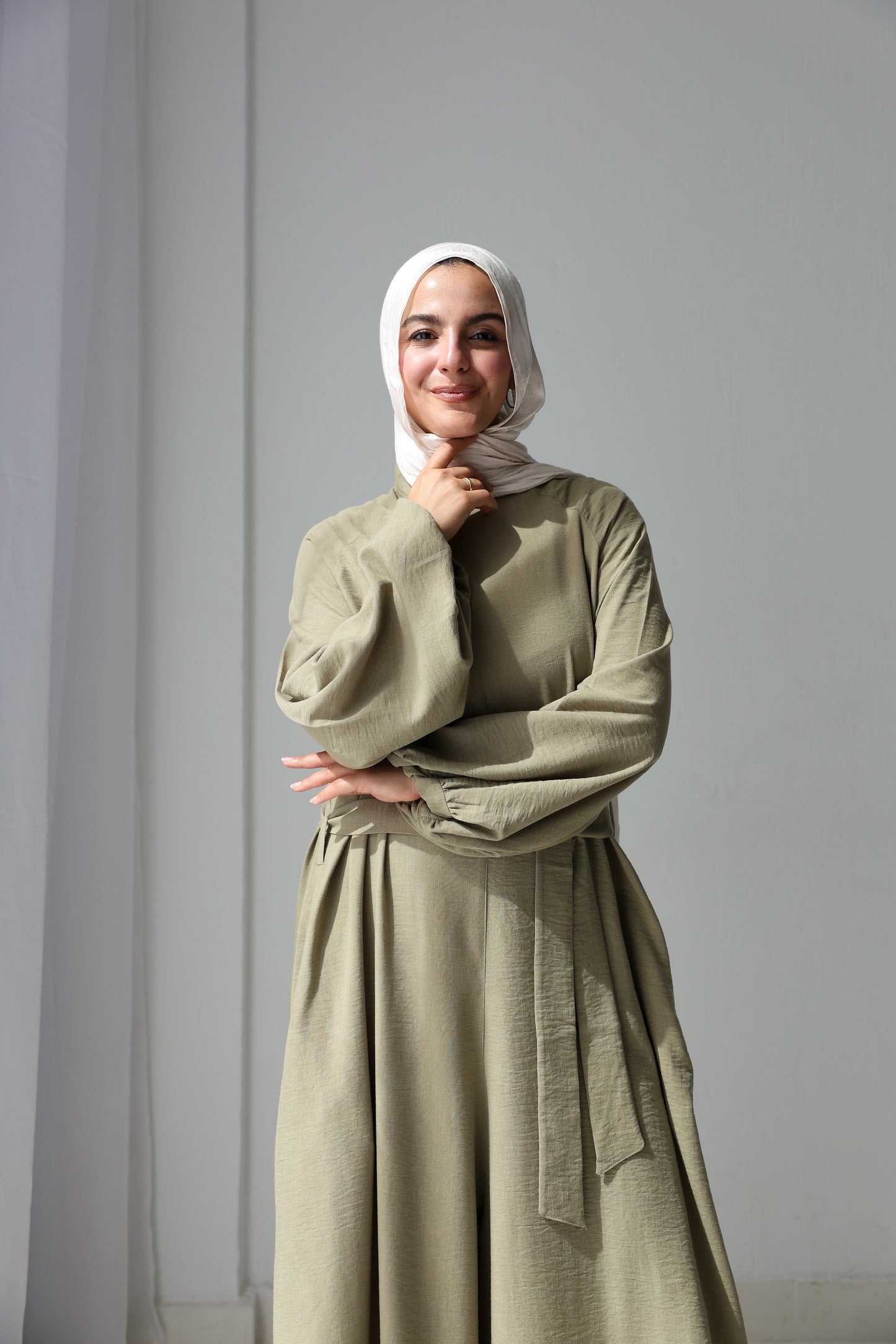 Linea Linen Jumpsuit - Olive