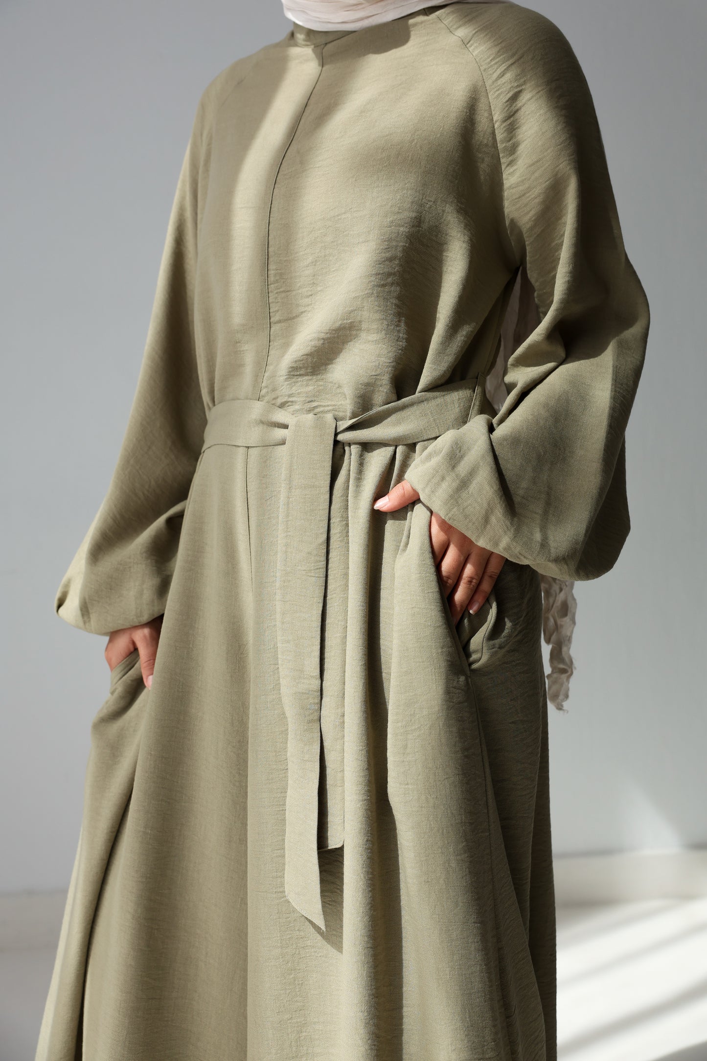 Linea Linen Jumpsuit - Olive