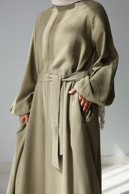 Linea Linen Jumpsuit - Olive