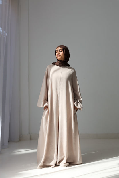 Linea Linen Jumpsuit - Beige