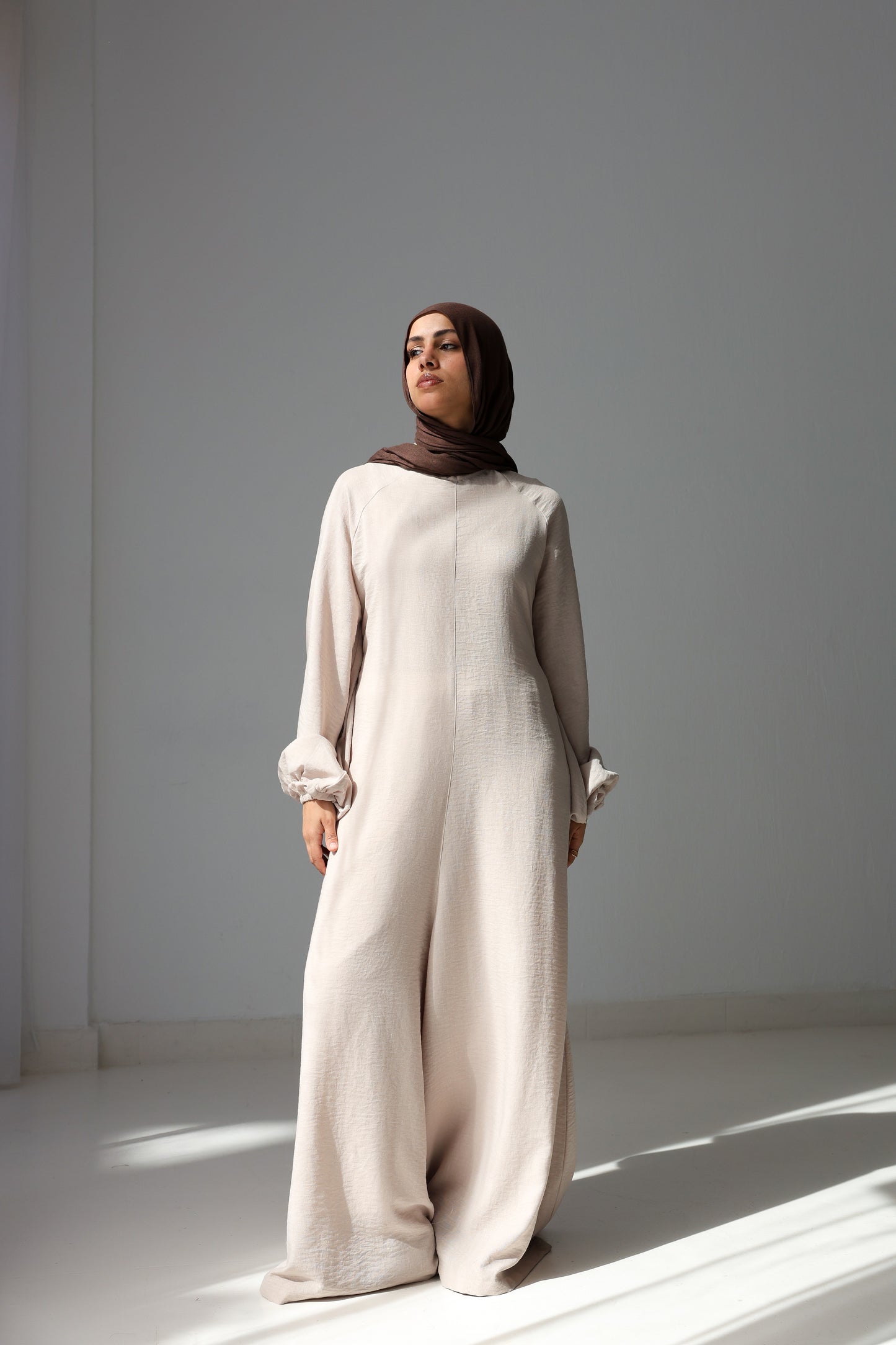 Linea Linen Jumpsuit - Beige