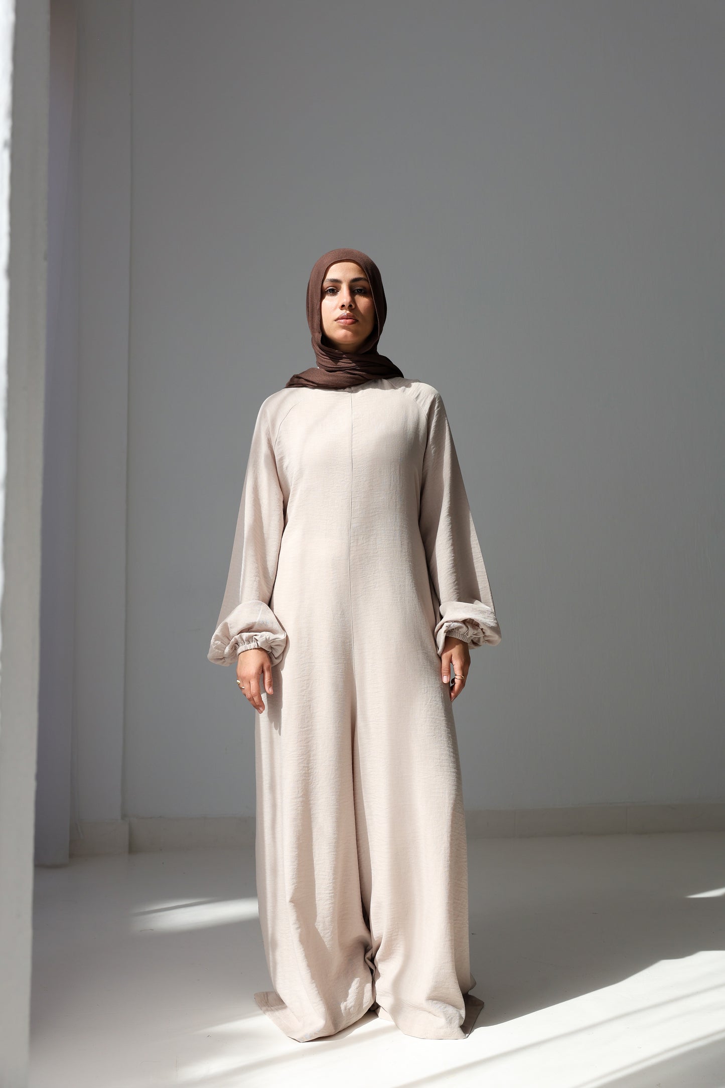 Linea Linen Jumpsuit - Beige