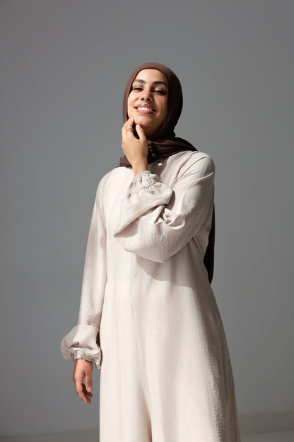Linea Linen Jumpsuit - Beige