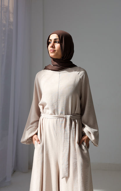 Linea Linen Jumpsuit - Beige