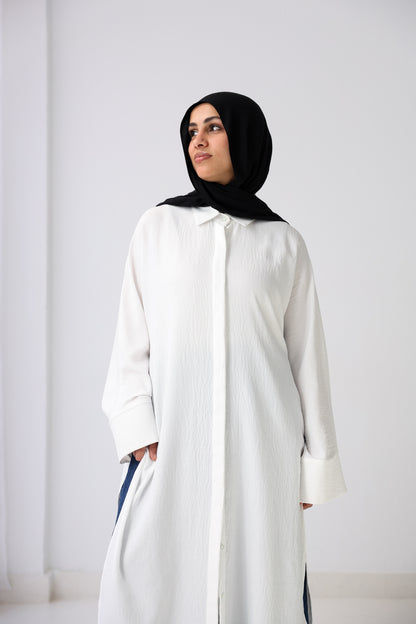 Long Slits Shirt - White