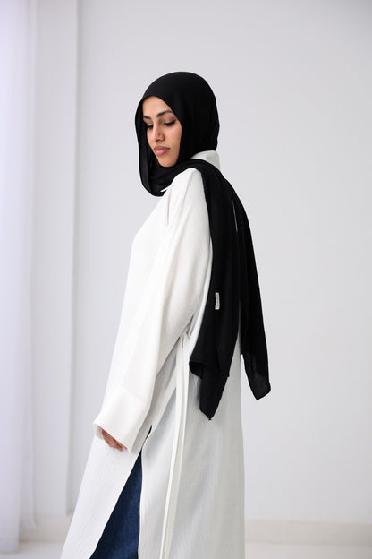 Long Slits Shirt - White
