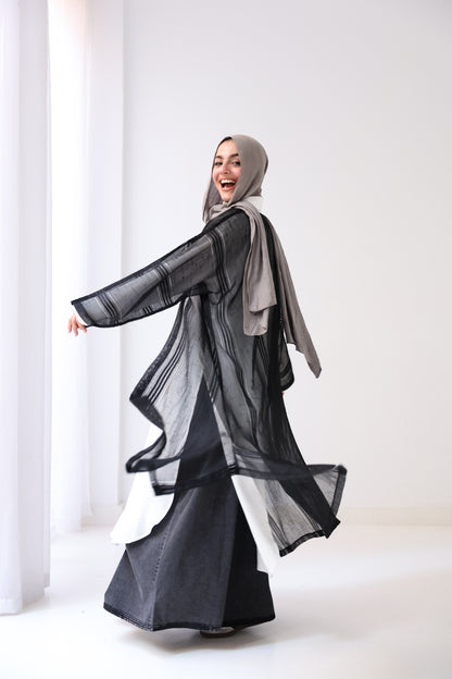 Edgy Edit Cardigan - Black
