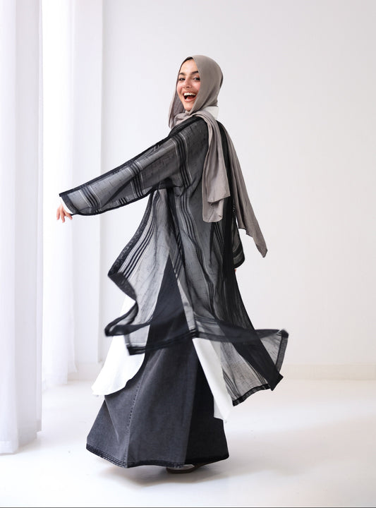 Edgy Edit Cardigan - Black