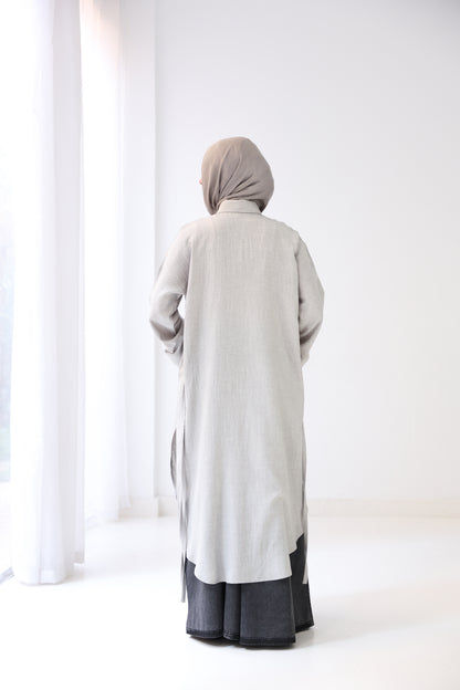 Long Slits Shirt - Grey