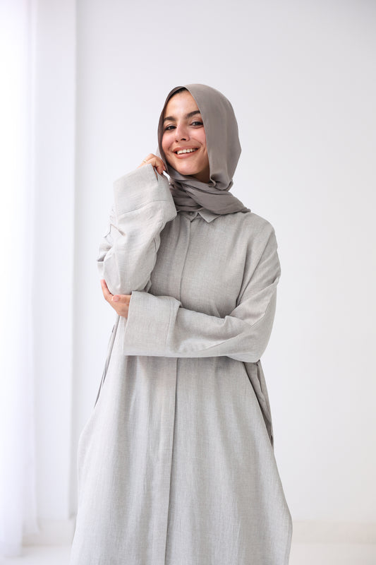 Long Slits Shirt - Grey