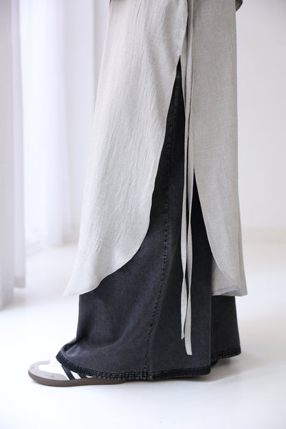 Long Slits Shirt - Grey