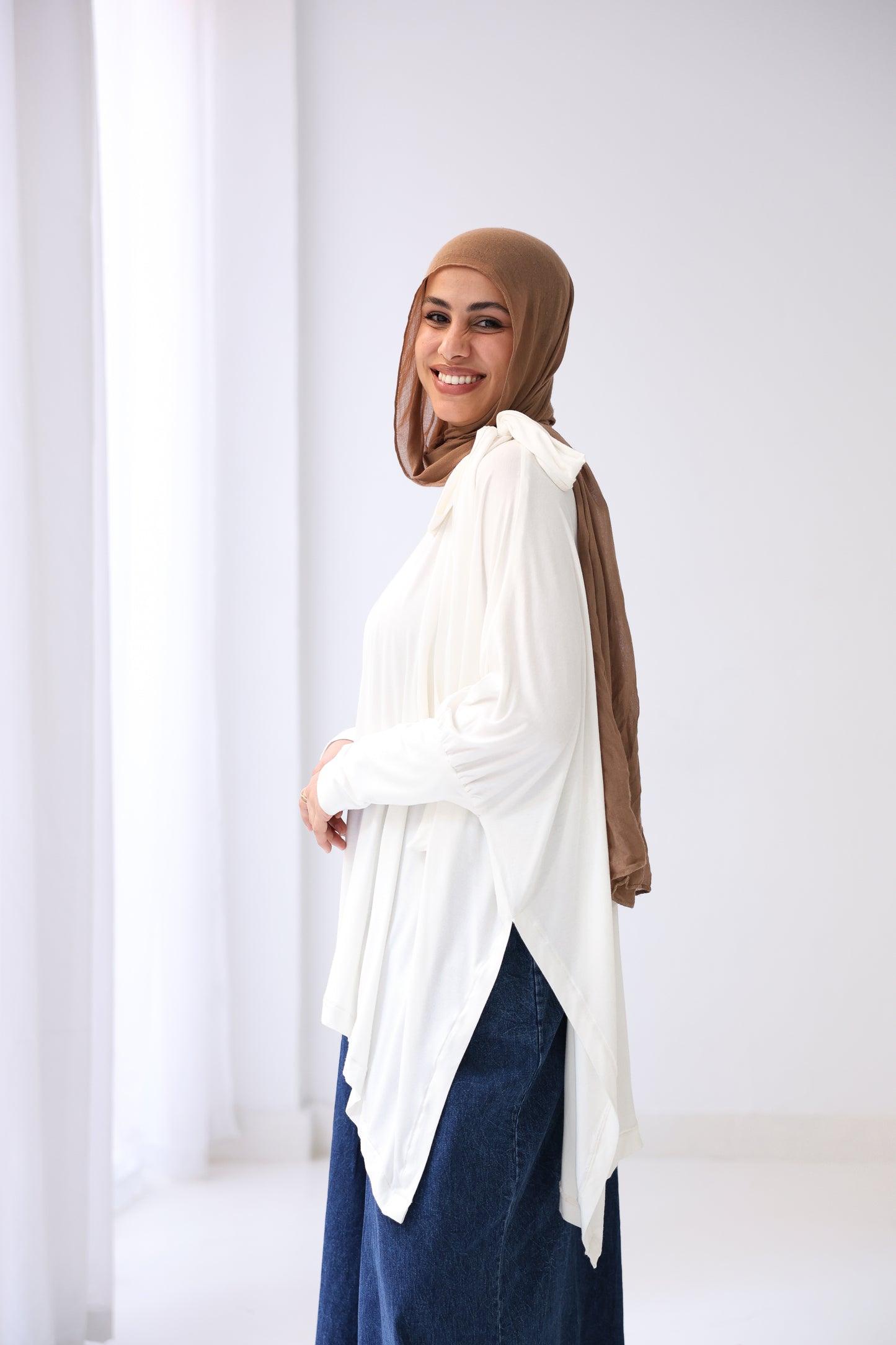 Belle Bow Tee - White
