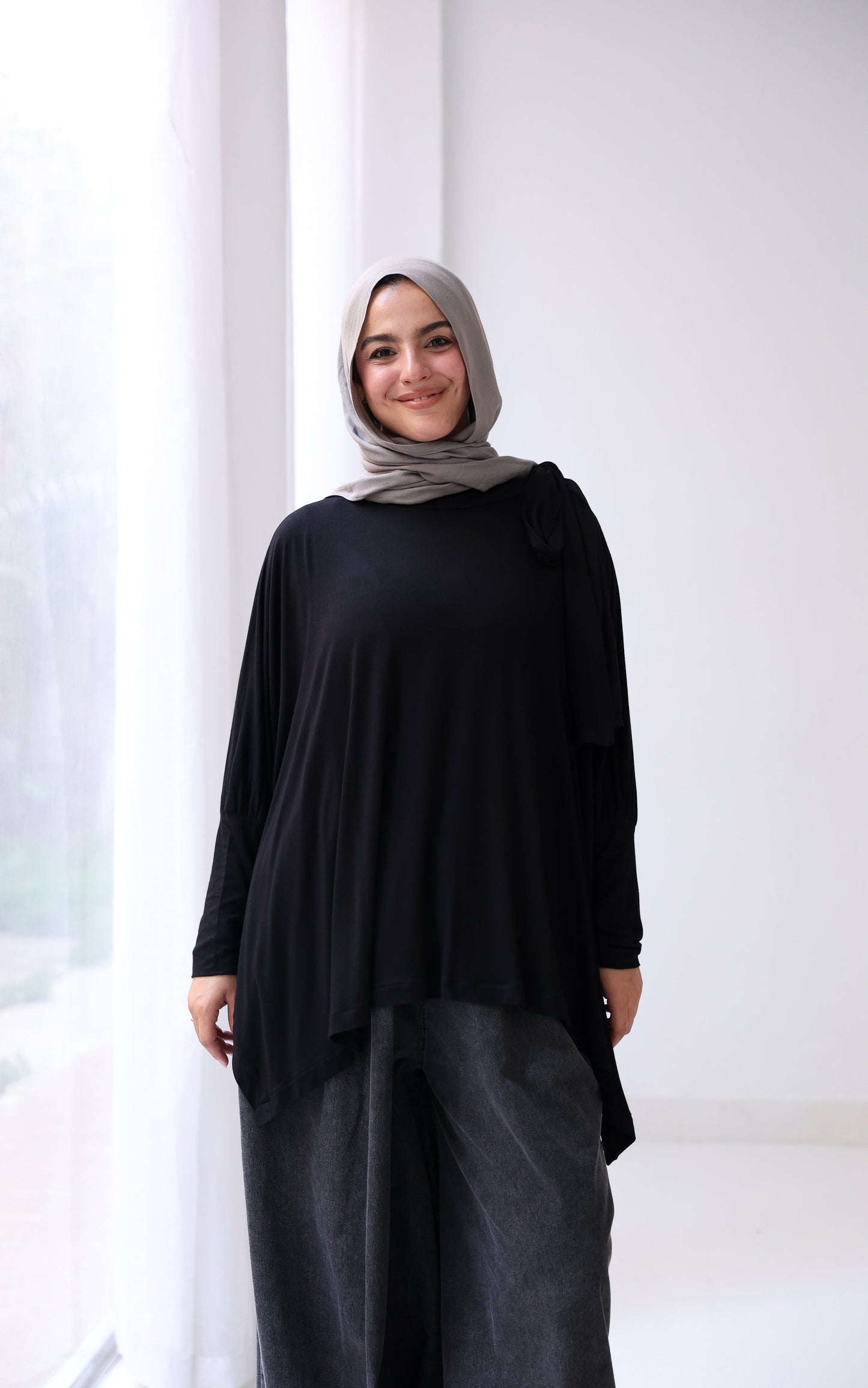 Belle Bow Tee - Black
