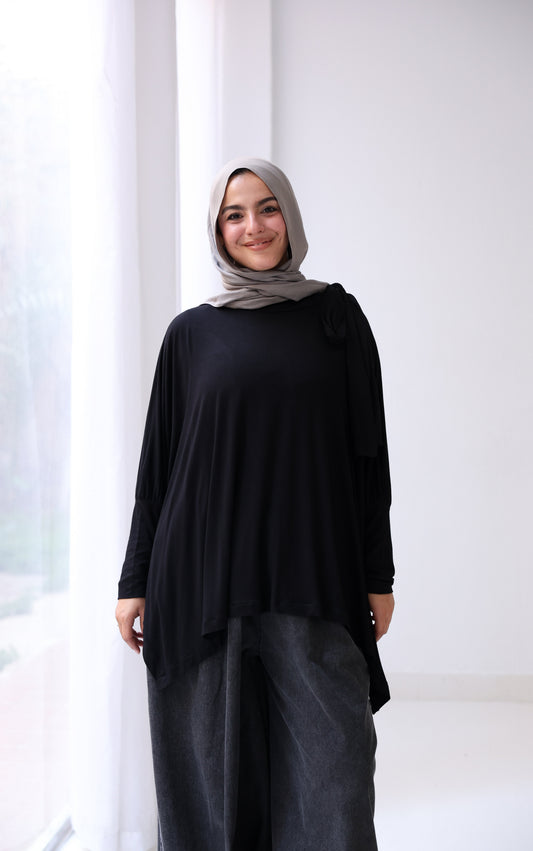 Belle Bow Tee - Black