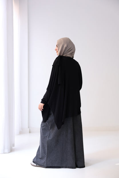 Belle Bow Tee - Black