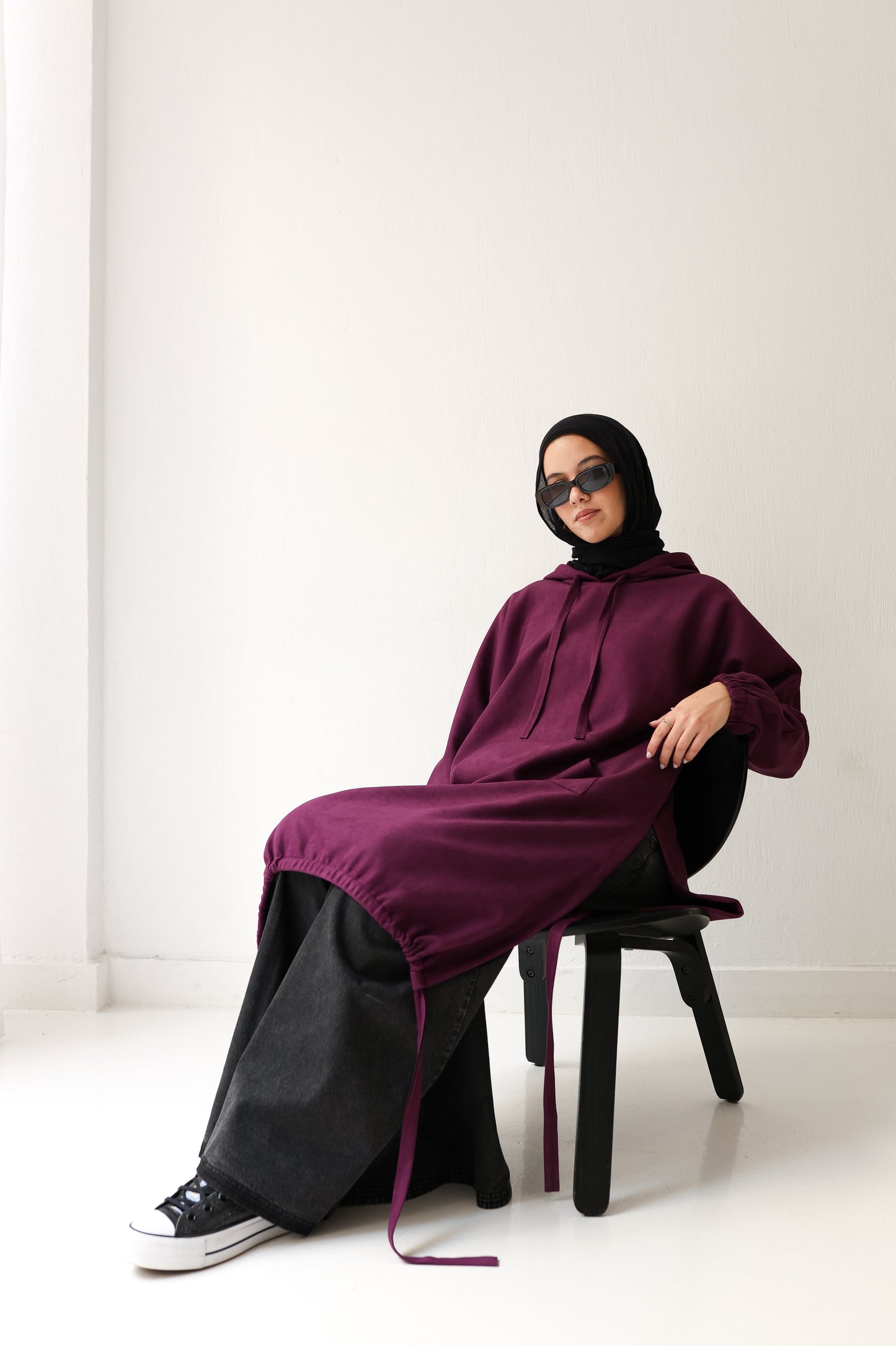 Bloom Hood Top - Purple