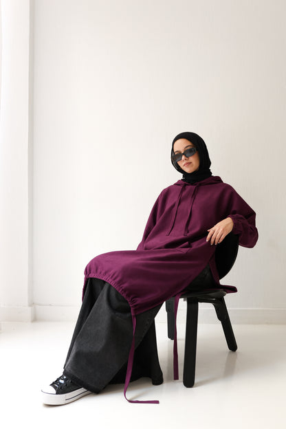 Bloom Hood Top - Purple