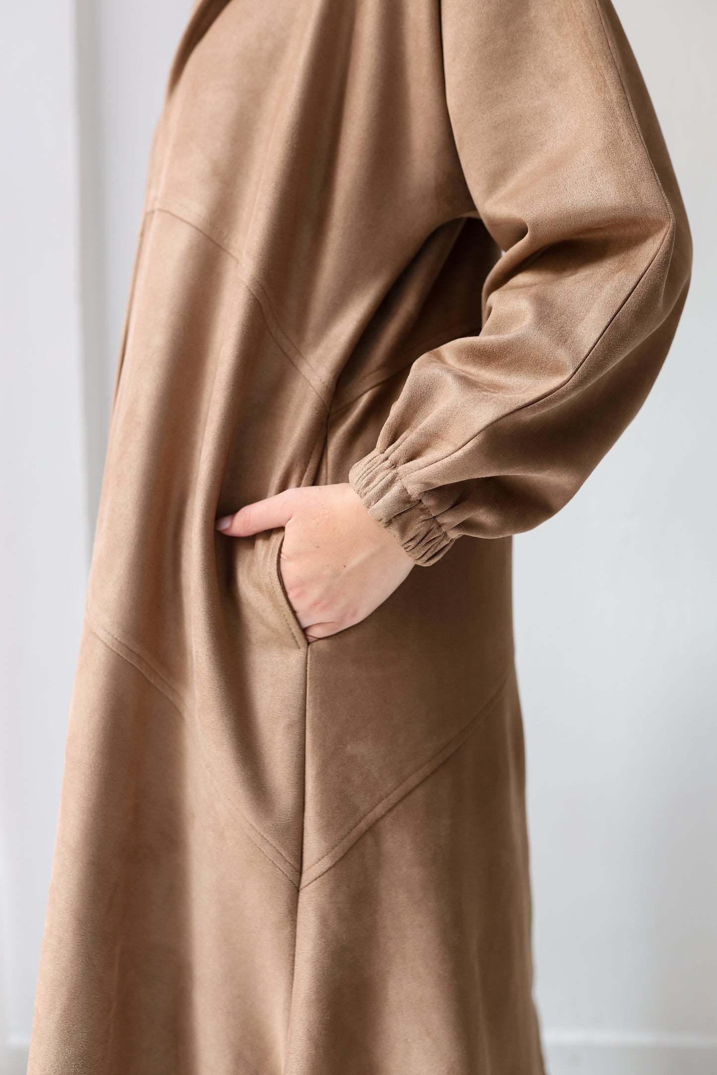 Cozy couture cardigan - café