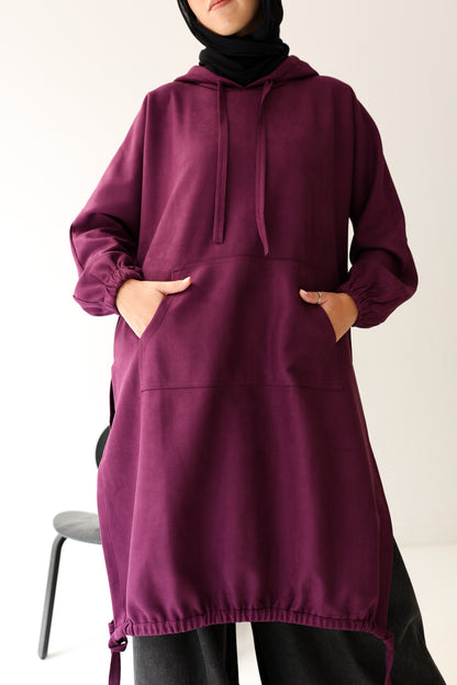 Bloom Hood Top - Purple