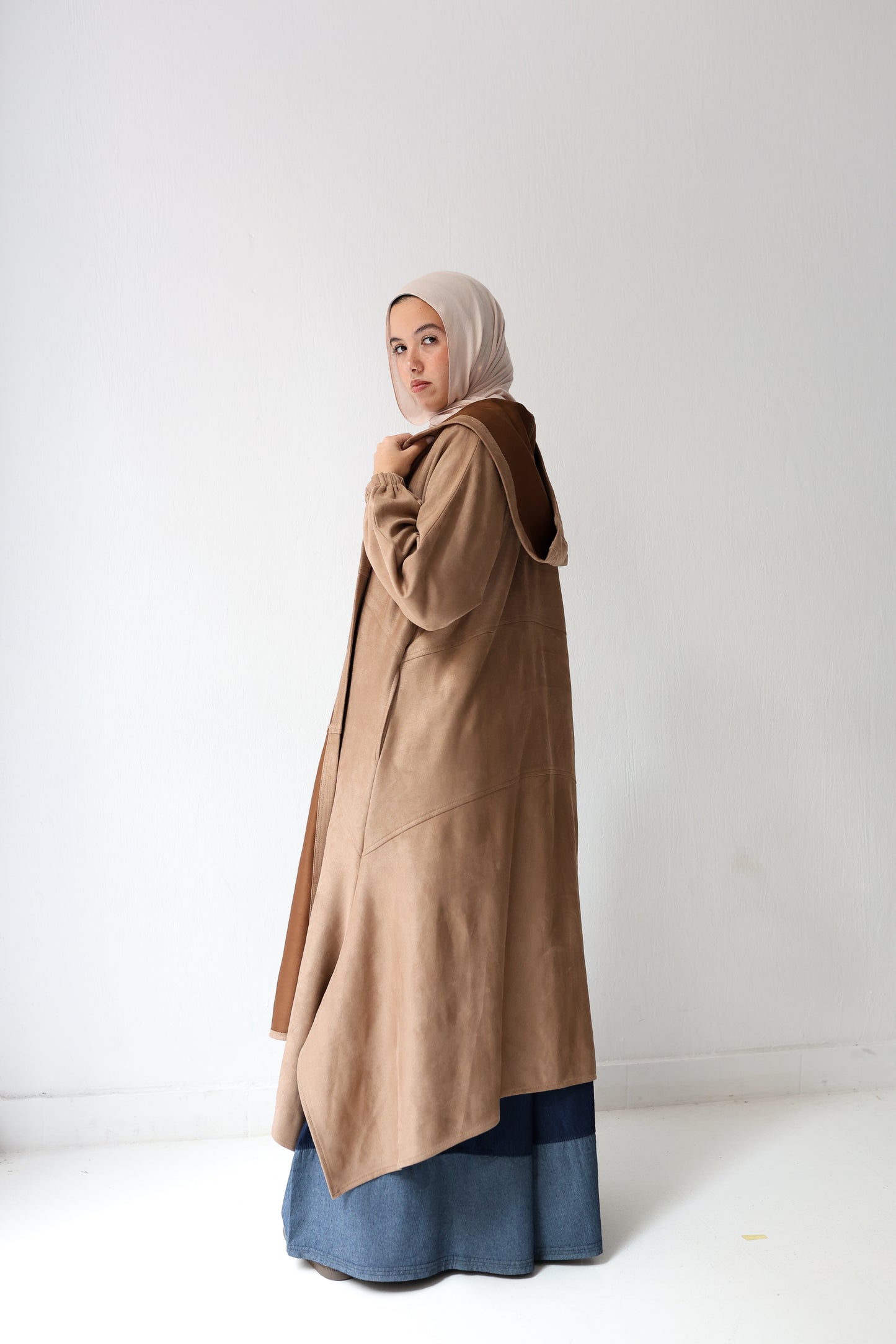 Cozy couture cardigan - café