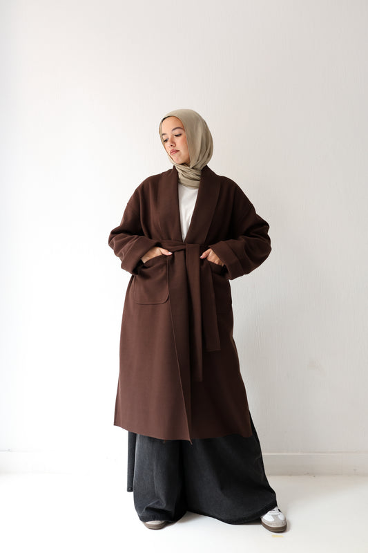 Humble Halo Coat - chocolate