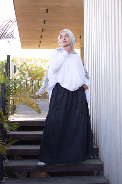 Fine Frills - Washed Black