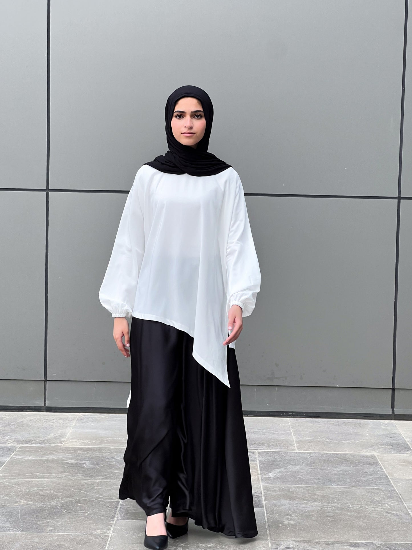 Silk Cloche Pants- Black