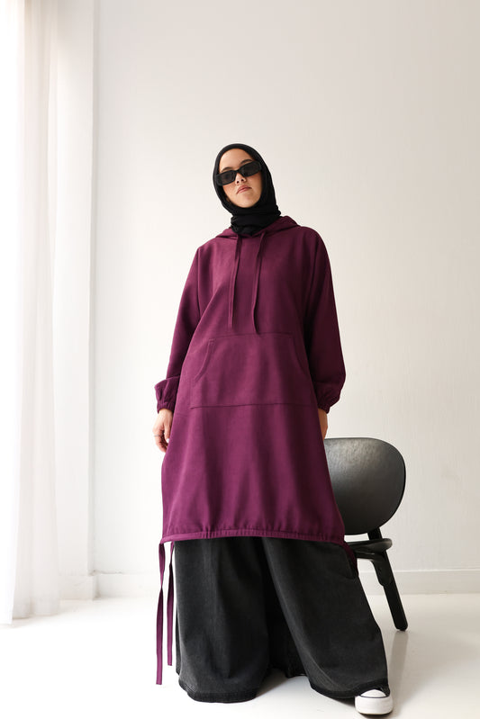 Bloom Hood Top - Purple