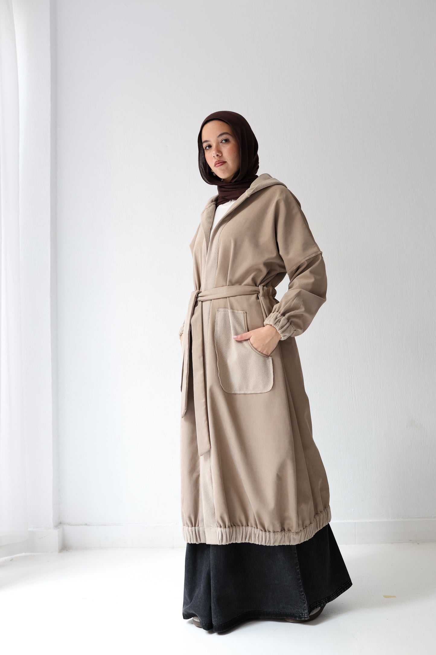 Cozy Cove Cardigan - café