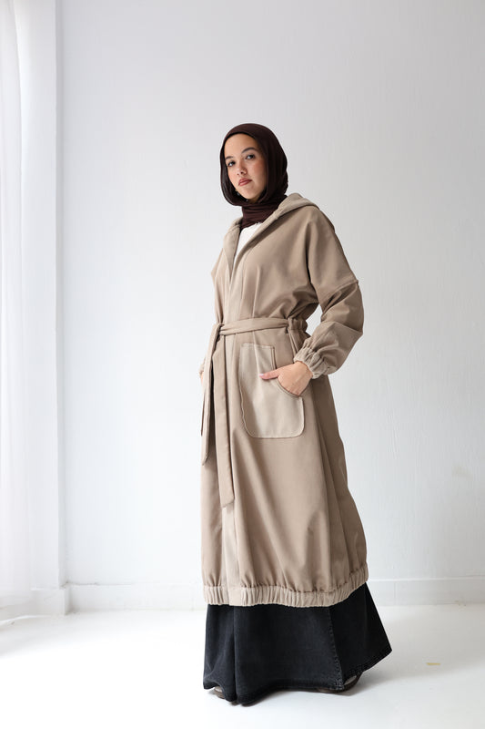 Cozy Cove Cardigan - café