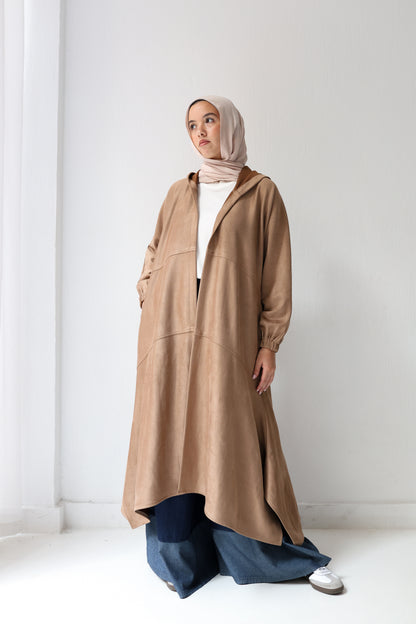 Cozy couture cardigan - café