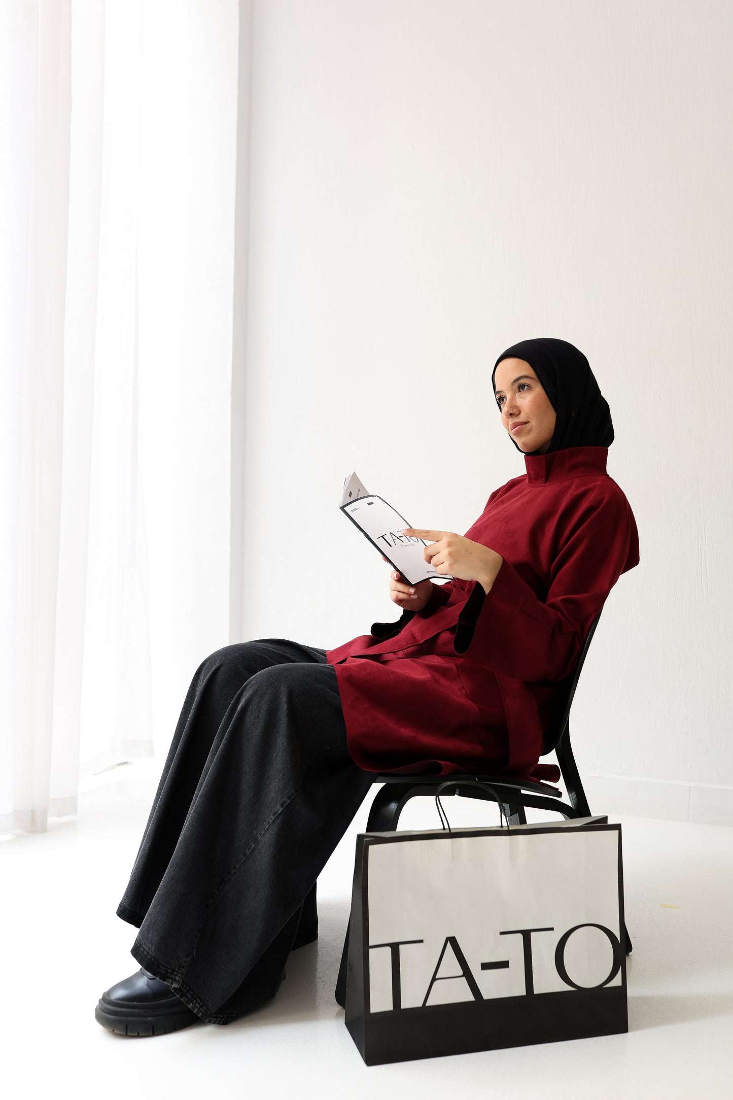 Timeless twist top - Burgundy